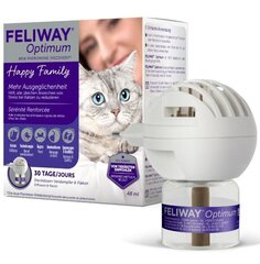 Feromoonid kassidele Feliway Optimum, 1 tk. цена и информация | Средства по уходу за животными | kaup24.ee