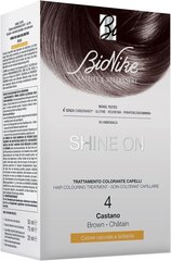 Стойкая краска для волос BioNike SHINE ON color CASTANO 4, один набор цена и информация | Краска для волос | kaup24.ee