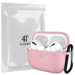 Kõrvaklappide ümbris jaoks Apple Airpods Pro 1 4Tech laadimiskarbiümbris + klambri konks hind ja info | Kõrvaklappide tarvikud | kaup24.ee