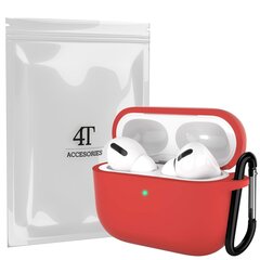 Kõrvaklappide ümbris jaoks Apple Airpods Pro 1 4Tech laadimiskarbiümbris + klambri konks цена и информация | Амбушюры | kaup24.ee