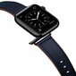 Kellarihm Käevõru RIhm mudeli jaoks Apple Watch Iwatch 4Tech ULTRA SE 9 8 7 6 5 4 3 2 1 49 45 44 42 mm Band naturaalsest nahast sinine цена и информация | Nutikellade ja nutivõrude tarvikud | kaup24.ee