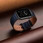 Kellarihm Käevõru Rihm mudeli jaoks Apple Watch Iwatch 4Tech SE 9 8 7 6 5 4 3 2 1 41 40 38 mm Band naturaalsest nahast sinine цена и информация | Nutikellade ja nutivõrude tarvikud | kaup24.ee