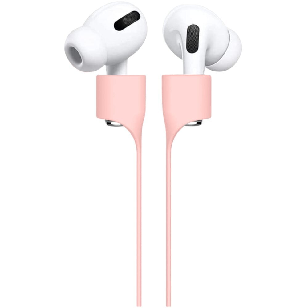 Kadumise Vastane silikoonist kaelarihm Apple Airpods Pro 1 2 Bluetoothi kõrvaklappide nöörile roosa цена и информация | Kõrvaklappide tarvikud | kaup24.ee