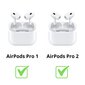 Kõrvaklappide otsikud AirPods Pro 4Tech 6 tükki suurus : M valge hind ja info | Kõrvaklappide tarvikud | kaup24.ee