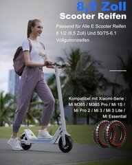 Резиновые шины для самокатов AHJ E для Xiaomi Scooter Pro 2 / M365 / M365 Pro, для Xiaomi Scooter 3/3 Lite/1S и самокатов Allen 8,5 дюймов цена и информация | Аксессуары для электросамокатов | kaup24.ee