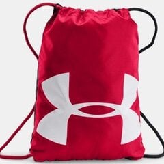 Spordirõivaste kott Under Armour Ozsee Sackpack, punane/must hind ja info | Spordikotid, seljakotid | kaup24.ee