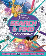 Disney Princess: Search & Find Colouring hind ja info | Väikelaste raamatud | kaup24.ee