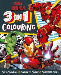 Marvel Avengers Iron Man: 3 in 1 Colouring hind ja info | Väikelaste raamatud | kaup24.ee