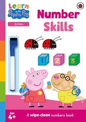 Learn with Peppa: Number Skills: A wipe-clean numbers book цена и информация | Книги для малышей | kaup24.ee