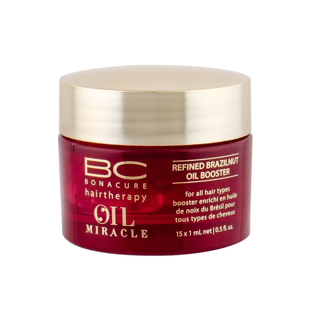 Toitev juukseseerum kapslites Schwarzkopf Professional BC Bonacure Oil Miracle Brazilnut Oil 15 x 1 ml hind ja info | Maskid, õlid, seerumid | kaup24.ee