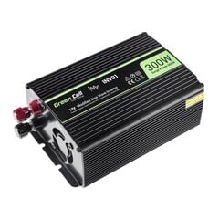 Green Cell inverter, pingemuundur 12 V kuni 230 V 300W/600W modifitseeritud siinuslaine цена и информация | Преобразователи, инверторы | kaup24.ee