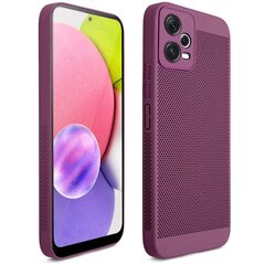 Moozy Xiaomi Redmi Note 12 5G ümbris tuulutusdisainiga telefoni kaas VentiGuard Case, Lilla hind ja info | Telefoni kaaned, ümbrised | kaup24.ee