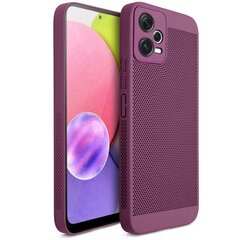 Moozy Xiaomi Redmi Note 12 5G ümbris tuulutusdisainiga telefoni kaas VentiGuard Case, Lilla hind ja info | Telefoni kaaned, ümbrised | kaup24.ee