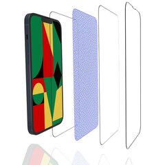 Kaitsev Karastatud klaas ekraanikaitse 4Tech 3D juhtumiga Apple iPhone 13 2 tk Kaitseklaas hind ja info | Ekraani kaitsekiled | kaup24.ee