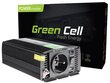 Green Cell inverter, pingemuundur 12 V kuni 230 V 300W/600W puhas siinuslaine цена и информация | Muundurid, inverterid | kaup24.ee