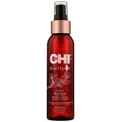 Juustesse jäetav toonik kibuvitsaõliga CHI Rose Hip Oil Leave-In Tonic 118 ml hind ja info | Maskid, õlid, seerumid | kaup24.ee