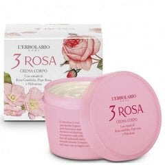 Roosiekstraktiga kehakreem L'Erbolario 3 Rosa 200 ml цена и информация | Кремы, лосьоны для тела | kaup24.ee