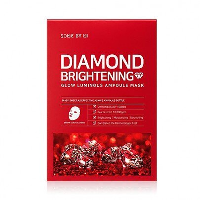 SOME BY MI - Diamond Brightening Glow Luminous Ampoule Mask, 25g - valgustav näomask цена и информация | Näomaskid, silmamaskid | kaup24.ee