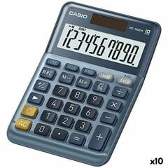 Kalkulaator Casio MS-100EM Sinine (10 Ühikut) hind ja info | Kirjatarbed | kaup24.ee