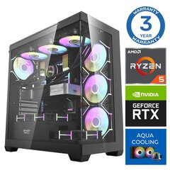 INTOP AQUA Ryzen 5 7600X 16GB DDR5 1TB SSD M.2 NVME RTX4070 SUPER 12GB no-OS цена и информация | Стационарные компьютеры | kaup24.ee