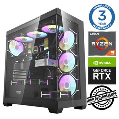 INTOP Ryzen 9 5900X 16GB DDR5 1TB SSD M.2 NVME+2TB RTX4070 SUPER 12GB no-OS цена и информация | Стационарные компьютеры | kaup24.ee