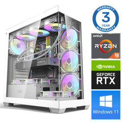 INTOP Ryzen 9 5900X 16GB DDR5 1TB SSD M.2 NVME RTX4070 SUPER 12GB Win11 hind ja info | Lauaarvutid | kaup24.ee