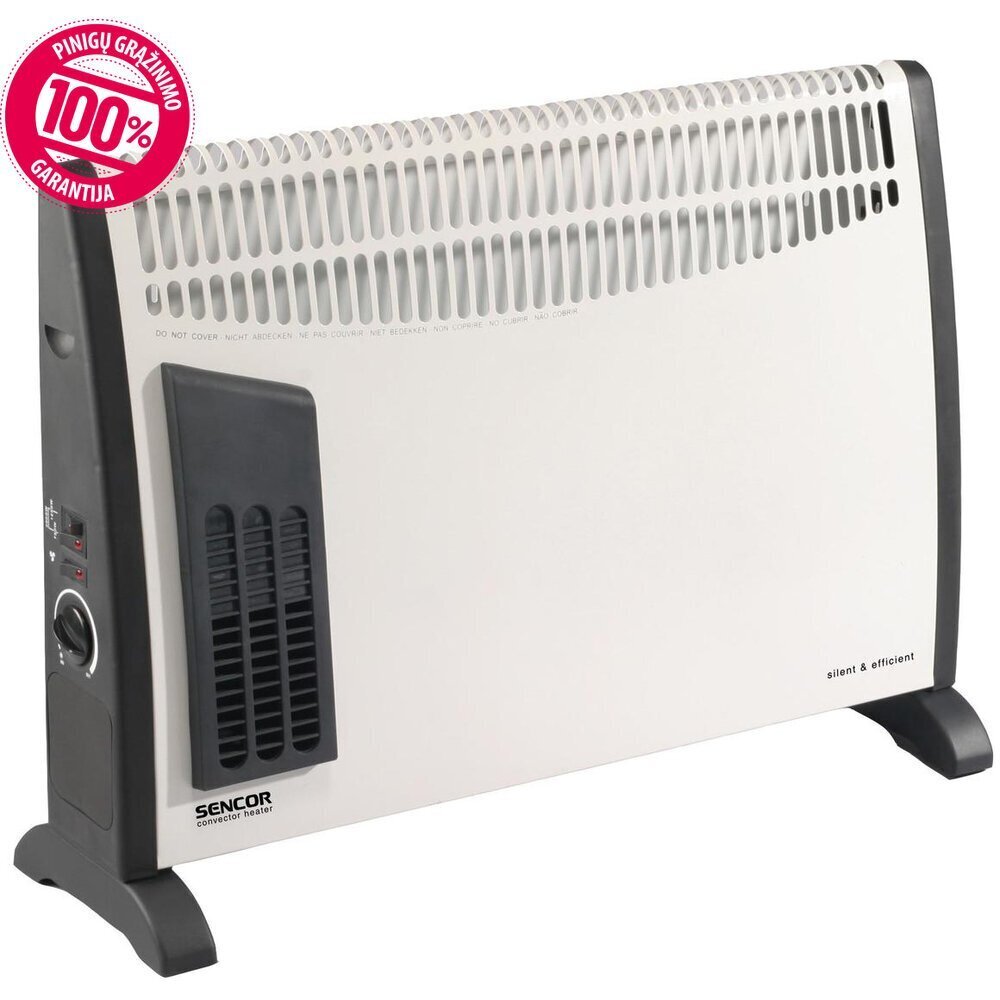 Konvektor ventilaatoriga Sencor SCF2001, valge/must hind ja info | Küttekehad | kaup24.ee