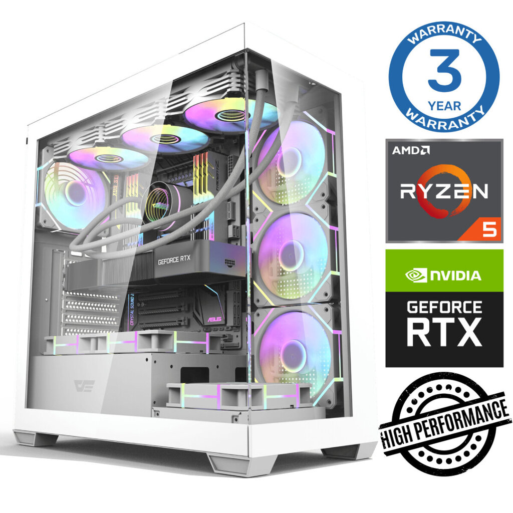 Intop Ryzen 5 7500F 16GB DDR5 1TB SSD M.2 NVME RTX4060Ti 8GB no-OS цена и информация | Lauaarvutid | kaup24.ee