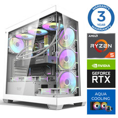 INTOP AQUA Ryzen 5 7600X 64GB DDR5 1TB SSD M.2 NVME+2TB RTX4060 8GB no-OS цена и информация | Стационарные компьютеры | kaup24.ee