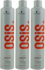 SCHWARZKOPF Osis+ Freeze 500ml X 3 pudelit цена и информация | Средства для укладки волос | kaup24.ee