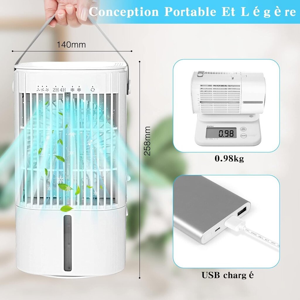 TedGem T-33 mini konditsioneer, õhuniisutaja, ventilaator цена и информация | Ventilaatorid | kaup24.ee