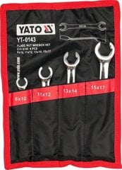 Набор гаечных ключей для трубок Yato (YT-0143), 4 шт. цена и информация | Механические инструменты | kaup24.ee