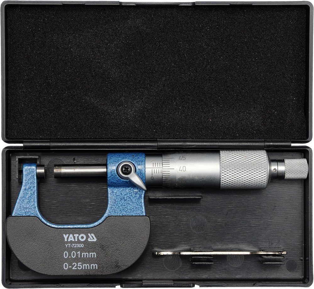 Mikromeeter Yato 0-25mm (YT-72300) hind ja info | Käsitööriistad | kaup24.ee
