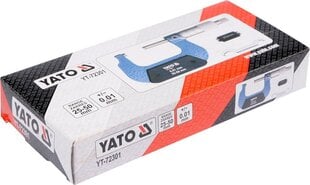 Микрометр Yato 25-50мм YT-72301 цена и информация | Механические инструменты | kaup24.ee