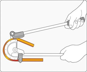 Инструмент для сгибания труб Yato YT-21842, 12 мм цена и информация | Механические инструменты | kaup24.ee