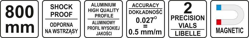 Magnetiline vesilood Yato (YT-30062) цена и информация | Käsitööriistad | kaup24.ee