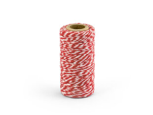 Dekoratiivne nöör Red 50 m (1 karp/50 tk) (1 tk / 50 m) цена и информация | Подарочные упаковки | kaup24.ee