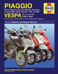 Piaggio (Vespa) Scooters (91 - 09) 4th Revised edition цена и информация | Путеводители, путешествия | kaup24.ee