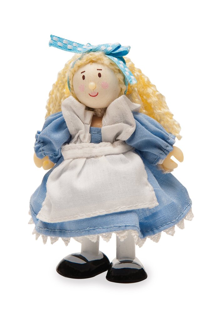 Väike puidust Budkins nukk - Alice Imedemaal, BK992 цена и информация | Tüdrukute mänguasjad | kaup24.ee