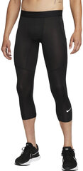 Nike Elastne Meestele 3/4 length M Np Df 3Qt Tights Black FB7950 010 FB7950 010/S hind ja info | Meeste pusad | kaup24.ee