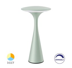 Taaslaetav laualamp TOWER, 3W, 300lm, IP44, koos laadimisjaamaga, 2600mAh, oliivroheline цена и информация | Настольные лампы | kaup24.ee