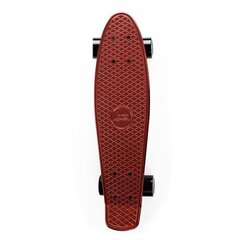 Скейтборд Nils Extreme Pennyboard PNB01, 56x14 см темно красный цена и информация | Скейтборды | kaup24.ee