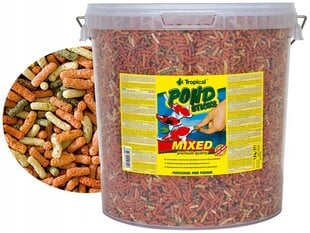 Kalatoit Tropical pond sticks mixed 21 l - 1,6 kg цена и информация | Корм для живой рыбы | kaup24.ee