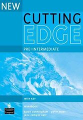 New Cutting Edge Pre-Intermediate Workbook with Key 2nd edition цена и информация | Пособия по изучению иностранных языков | kaup24.ee