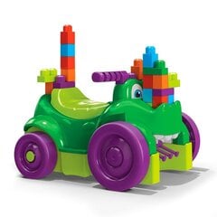 Tõukeauto klotsidega „Krokodill" Mega Bloks, 25 osaline, GFG22 hind ja info | Imikute mänguasjad | kaup24.ee