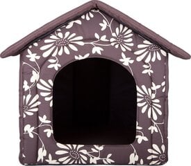 Maja-pesa Hobbydog R1 lilled, 38x32x38 cm, pruun цена и информация | Лежаки, домики | kaup24.ee