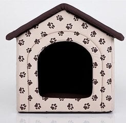 Maja-pesa Hobbydog R1 käpad, 38x32x38 cm, beež цена и информация | Лежаки, домики | kaup24.ee