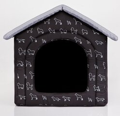 Maja-pesa Hobbydog R1 kutsikad, 38x32x38 cm, must цена и информация | Лежаки, домики | kaup24.ee