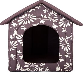 Maja-pesa Hobbydog R2 lilled, 44x38x45 cm, pruun цена и информация | Лежаки, домики | kaup24.ee