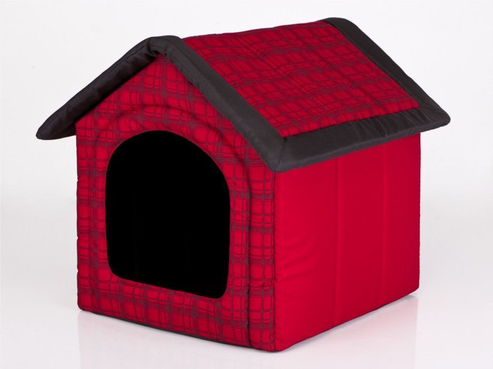 Maja-pesa Hobbydog R2 ruudud, 44x38x45 cm, punane hind ja info | Pesad, padjad | kaup24.ee